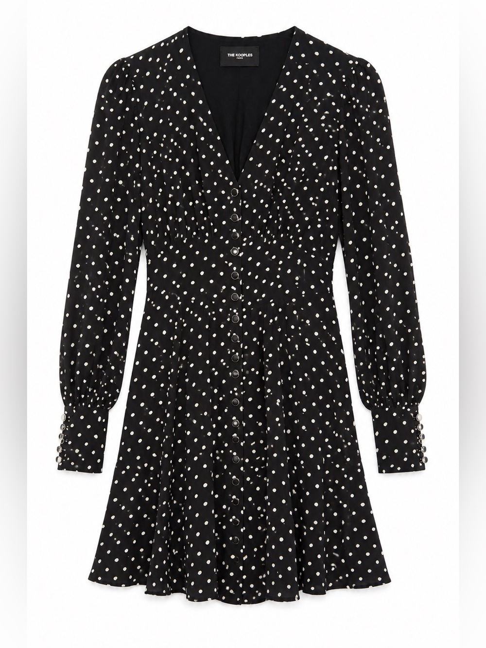 The Kooples NWT Polka Dot Mini Dress XXS French Girl Parisian
